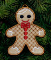 gingerbread boy with fabric