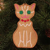 Gingerbread Kitty Ornament