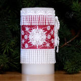 Snowy Candle Wrap