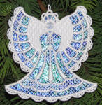 Mylar Angel Ornament with K-Lace